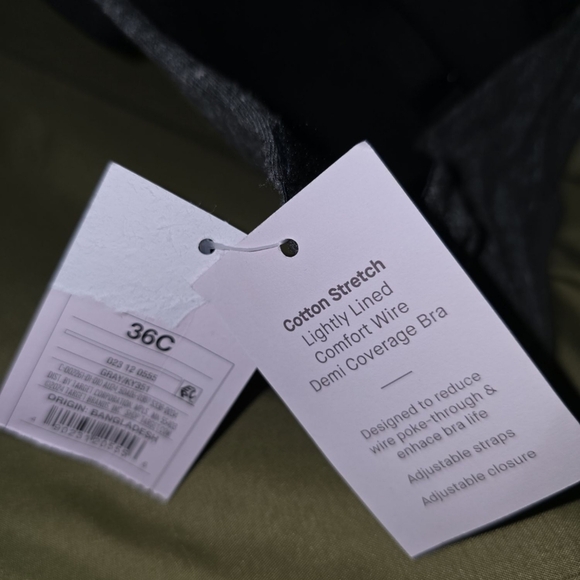 Womens Auden, Lightly Lined, Demi Coverage Bra, Size 36C, NWT!!! - Picture 3 of 3